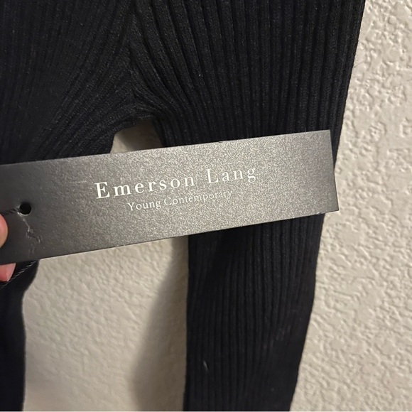 Black ribbed sweater - Picture 3 of 5